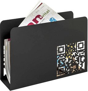 Thumbnail - HAKU Möbel Zeitungsständer 17514 schwarz Metall, DIN A4