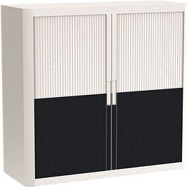 PAPERFLOW easyOffice Classic Chic Rollladenschrank 61440 2 Fachböden 110,0 x 41,5 x 104,0 cm