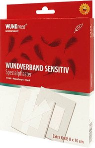 WUNDmed® Pflaster Wundverband Sensitiv 03-017 weiß 8,0 x 10,0 cm, 5 St.