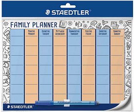 STAEDTLER Lumocolor Family Wochenplaner, Tageseinteilung 31,0 x 25,5 cm