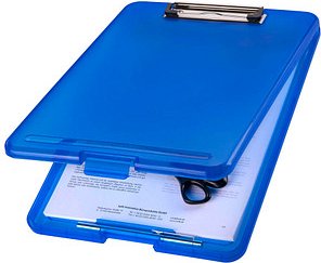 Thumbnail - helit Klemmbrett the clip H2532030 DIN A4 blau transluzent Kunststoff, 1 St.