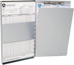 WESTCOTT Klemmbrett E-17004 00 DIN A4 silber Aluminium, 1 St.