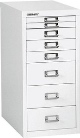 Thumbnail - BISLEY MultiDrawer™ L298 Schubladenschrank verkehrsweiß 8 Schubladen 27,8 x 38,0 x 59,0 cm