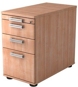 HAMMERBACHER Akandia Standcontainer nussbaum 4 Auszüge 42,8 x 80,0 x 72,0 - 76,0 cm