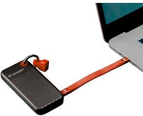 verbatim Pocket 2 TB externe SSD-Festplatte rot, schwarz