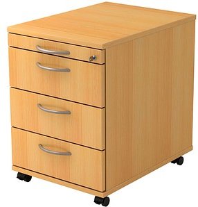 HAMMERBACHER AC30 Rollcontainer buche 4 Auszüge 42,8 x 58,0 x 59,0 cm