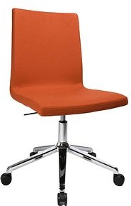 Thumbnail - Topstar Besucherstuhl Cube EA390 L54 orange Stoff, 1 St.