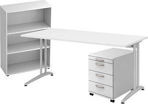 HAMMERBACHER Altus Büromöbel-Set weiß