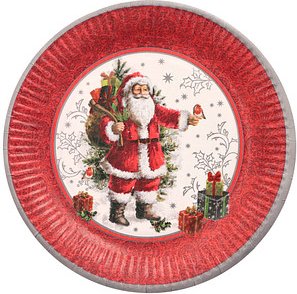 10 PAPSTAR Pappteller HoHoHo Ø 23,0 cm