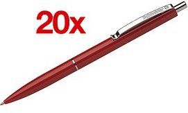 Thumbnail - Schneider Kugelschreiber K15 rot, Schreibfarbe: rot, 20 St.