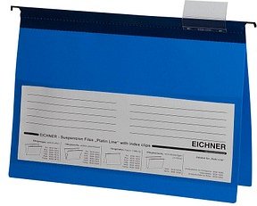 Thumbnail - EICHNER Hängehefter Kunststoff blau 1 x kaufmännische Heftung, 10 St.