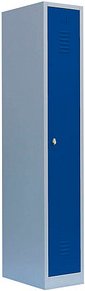 LÜLLMANN Spind enzianblau, lichtgrau 510111, 1 Schließfach 31,5 x 50,0 x 180,0 cm
