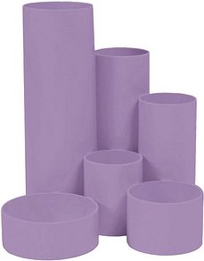 M&M Stiftehalter Schreibtisch-Boy lavendel Polystyrol 6 Fächer 12,9 x 13,9 x 14,7 cm