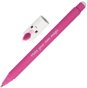 EBERHARD FABER Animal Erase it! Lama Gelschreiber Einhorn 0,7 mm, Schreibfarbe: blau, 1 St.