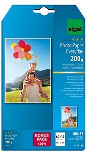 SIGEL Fotopapier IP719 10,0 x 15,0 cm hochglänzend 200 g/qm 72 Blatt