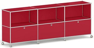 viasit Sideboard System4, 214927 rubinrot 230,1 x 42,6 x 86,7 cm, 1 St.