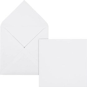 ÖKI Briefumschläge quadratisch ohne Fenster weiß nassklebend 500 St.