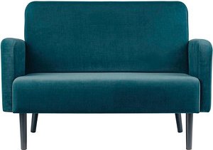 Thumbnail - meet powered by PAPERFLOW 2-Sitzer Sofa LISBOA grün schwarz Stoff 124,0 x 81,5 x 83,0 cm, 1 St.