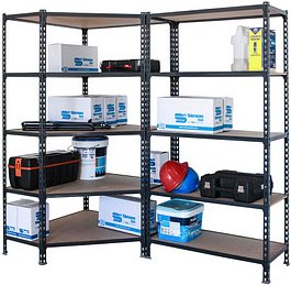 Simonrack Schwerlast-Weitspannregal MADERCLICK 8425437135347 anthrazit 180,0 x 50,0 x 180,0 cm