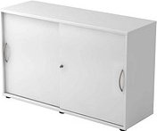 HAMMERBACHER Schiebetürenschrank 1752S, V1752S/W/W/BM weiß 1 Fachboden 120,0 x 40,0 x 74,8 cm