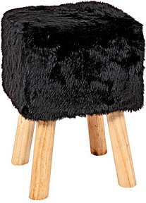 Thumbnail - HAKU Möbel Hocker 30564 schwarz, 1 St.