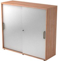 HAMMERBACHER Schiebetürenschrank 1753S, V1753S/N/S/SG nussbaum, silber 2 Fachböden 120,0 x 40,0 x 110,0 cm