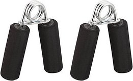 relaxdays Fingertrainer schwarz, silber