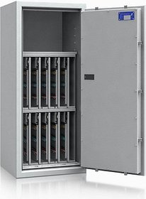 ISS safe4key Schlüsseltresor lichtgrau mit 560 Haken, Elektronikschloss, 50,0 x 42,0 x 115,0 cm, 1 St.