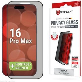 DISPLEX® Privacy Glass Display-Blickschutzglas für Apple iPhone 16 Pro Max