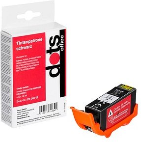 dots schwarz Druckerpatrone kompatibel zu Canon PGI-525 BK
