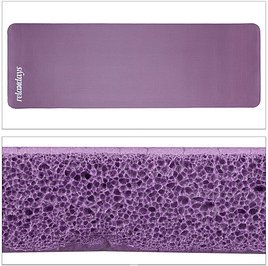 relaxdays Yogamatte violett 60,0 x 180,0 x 1,0 cm