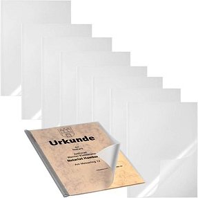 50 DURABLE Klemmschienenhüllen DIN A4 transparent genarbt 0,22 mm