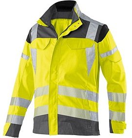 Thumbnail - KÜBLER® unisex Warnjacke REFLECTIQ warngelb, anthrazit Größe 102