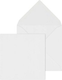 ÖKI Briefumschläge quadratisch ohne Fenster weiß nassklebend 50 St.