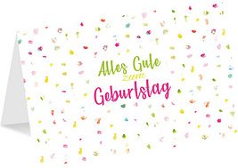 LUMA Geburtstagskarte Konfetti LU2366 DIN B6, 1 St.