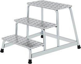 MUNK Montagetritt 50009 silber 3 Stufen, H: 60,0 cm