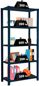 Thumbnail - Simonrack Schwerlastregal OFFICCLICK 5 8425437103483 anthrazit 90,0 x 30,0 x 210,0 cm