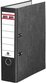 dots Ordner schwarz marmoriert Karton 8,0 cm DIN A4, 1 St.