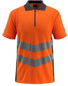 MASCOT® unisex Warnschutz Shirt Murton orange, dunkelanthrazit Größe L, 1 St.