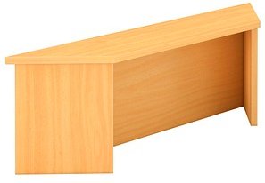 HAMMERBACHER Thekenaufsatz WB90 gerade, buche 113,2 x 32,0 x 35,0 cm