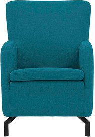 DOMO Collection Sessel Dallas türkis schwarz Stoff 68,0 x 82,0 x 93,0 cm, 1 St.