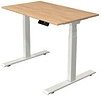 Thumbnail - Kerkmann Move 1 stable elektrisch höhenverstellbarer Schreibtisch eiche hell rechteckig, T-Fuß-Gestell weiß 100,0 x 60,0...