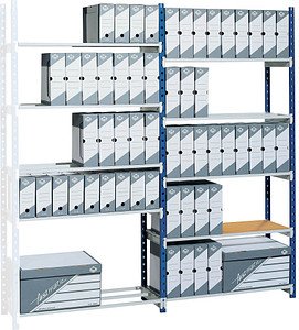 PAPERFLOW Anbau-Schwerlastregal RangEco 526S blau 125,0 x 60,0 x 200,0 cm