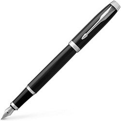 PARKER IM Black Lacquer Patronenfüller schwarz M (mittel), 1 St.