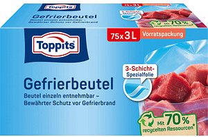 Thumbnail - Toppits Gefrierbeutel 3,0 l, 75 St.