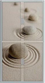 PAPERFLOW easyOffice Rollladenschrank Steine ohne Fachböden 110,0 x 41,5 x 204,0 cm