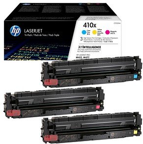 HP 410X (CF252XM) cyan, magenta, gelb Tonerkartuschen, 3er-Set