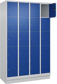 CP Schließfachschrank Classic PLUS enzianblau, lichtgrau 080020-405 S10009, 20 Schließfächer 120,0 x 50,0 x 195,0 cm