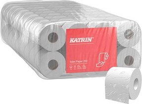 KATRIN Toilettenpapier 250 3-lagig Recyclingpapier, 72 Rollen