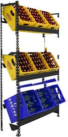 Simonrack Getränkekistenregal SIMONBOTTLE 3 8425437129612 anthrazit 100,0 x 30,0 x 180,0 cm